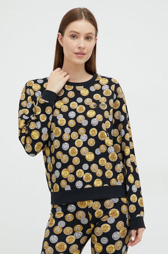 Moschino Underwear bluza cu modele negru 1719.9030.9BYY