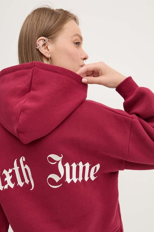 Mikina Sixth June burgundské 33630