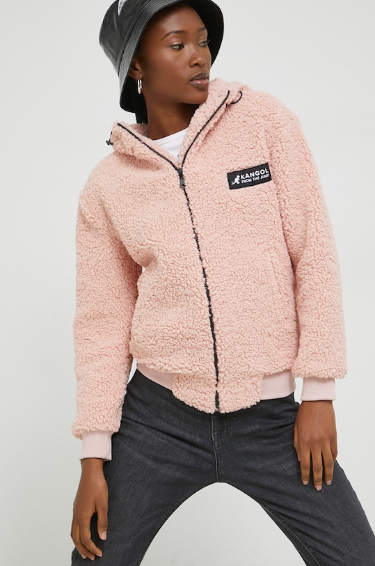 Kangol bluza z kapturem różowy KAF22DTHZ111