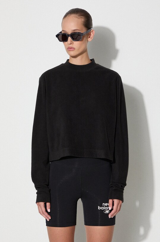 Rains bluza Fleece W Sweatshirt 18090 czarny 18090.BLACK