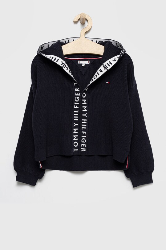 Detský sveter Tommy Hilfiger tenká tmavomodrá KG0KG06667.9BYY