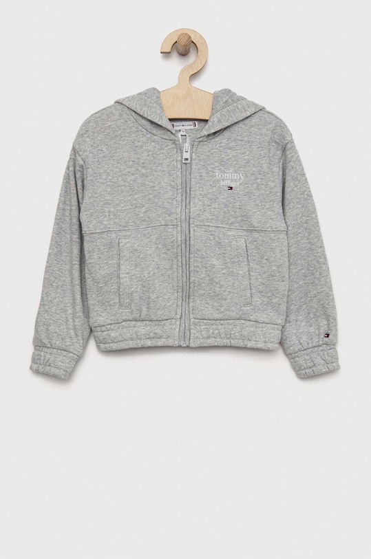 Dětská mikina Tommy Hilfiger s kapucí šedá KG0KG06951.9BYY