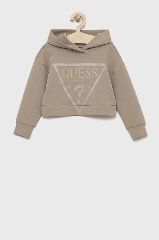 Guess bluza dziecięca z kapturem beżowy J2BQ35.FL03S