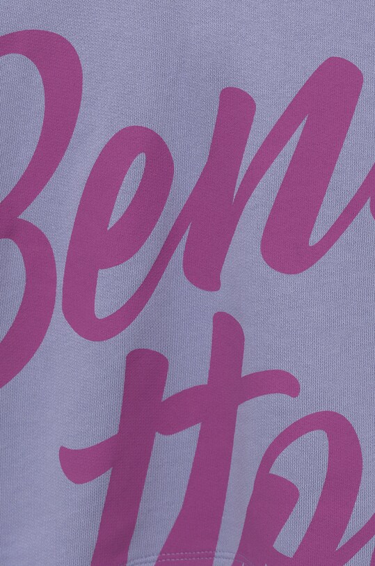Dziewczynka United Colors of Benetton bluza bawełniana dziecięca 3J68C200U.G fioletowy