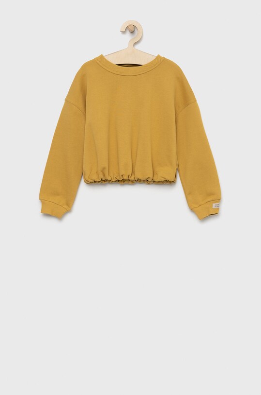 United Colors of Benetton bluza dziecięca z elastanem żółty 3QLAC107F.G