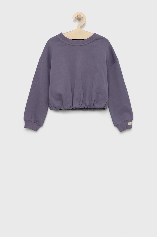 United Colors of Benetton bluza dziecięca z elastanem fioletowy 3QLAC107F.G