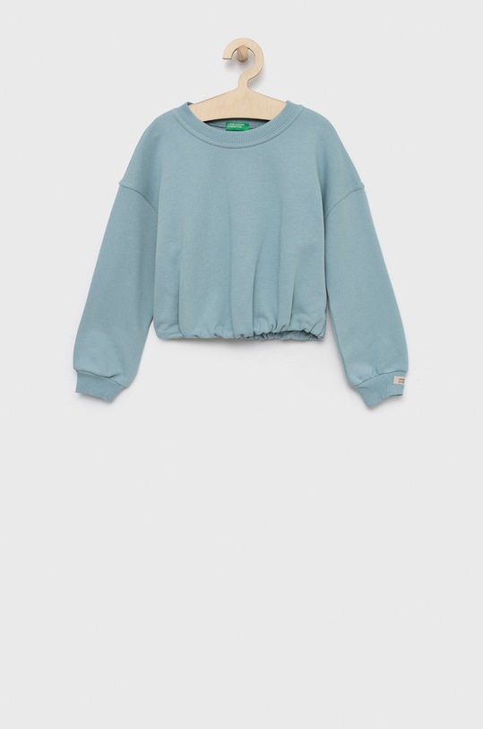 United Colors of Benetton bluza dziecięca z elastanem niebieski 3QLAC107F.G