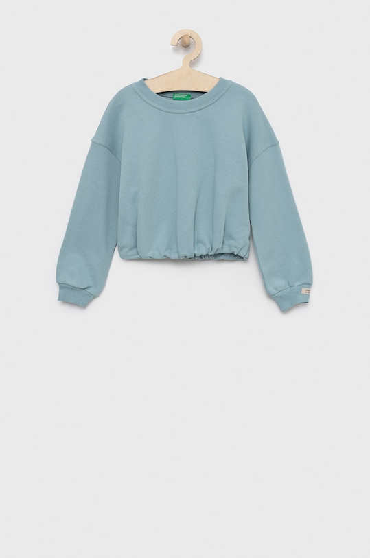 United Colors of Benetton bluza dziecięca z elastanem niebieski 3QLAC107F.G