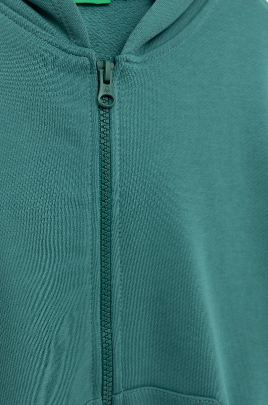 United Colors of Benetton bluza bawełniana dziecięca zielony 3QLAC500Y.G
