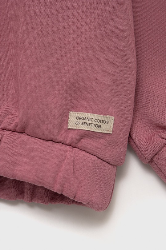 Dziewczynka United Colors of Benetton bluza bawełniana dziecięca 3QLAG104L.P fioletowy