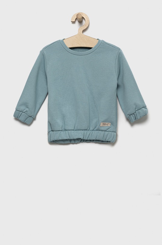 United Colors of Benetton bluza bawełniana dziecięca bawełna niebieski 3QLAG104L.P