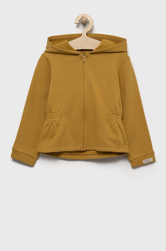 United Colors of Benetton bluza bawełniana dziecięca bawełna zielony 3QLAG500X.P