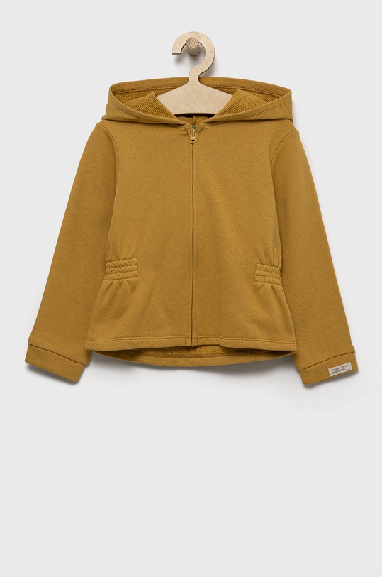 United Colors of Benetton bluza bawełniana dziecięca bawełna zielony 3QLAG500X.P