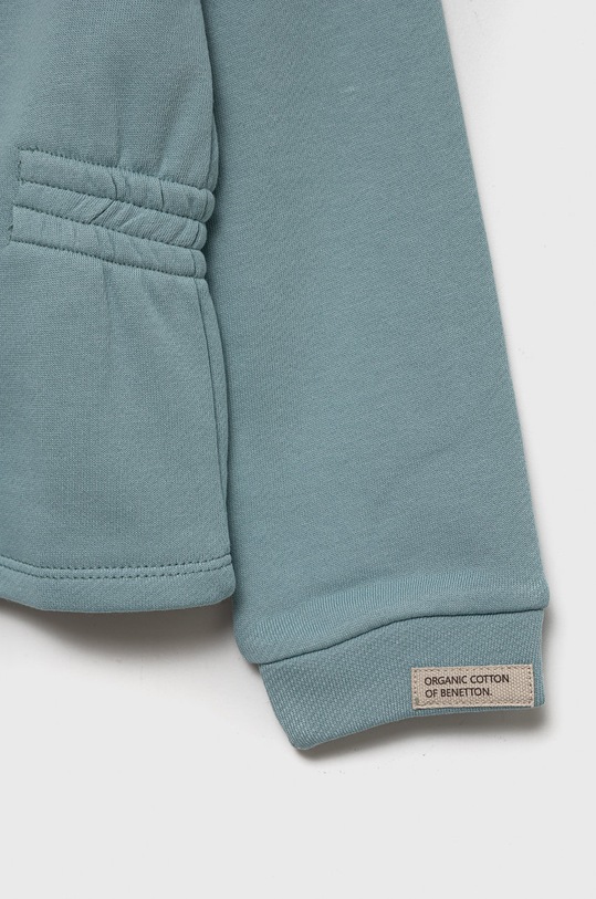 United Colors of Benetton bluza bawełniana dziecięca 3QLAG500X.P niebieski AW22