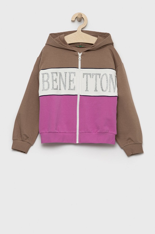 United Colors of Benetton gyerek felső elasztánnal barna 3GNSC501C.G