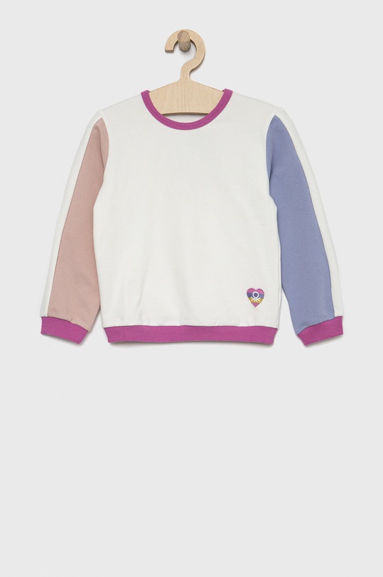 United Colors of Benetton bluza dziecięca z elastanem biały 3GNSG104Y.P