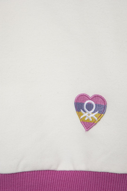 Dziewczynka United Colors of Benetton bluza dziecięca 3GNSG104Y.P biały