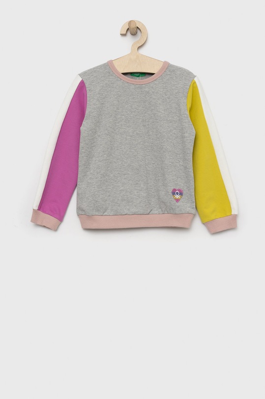 United Colors of Benetton bluza dziecięca z elastanem szary 3GNSG104Y.P
