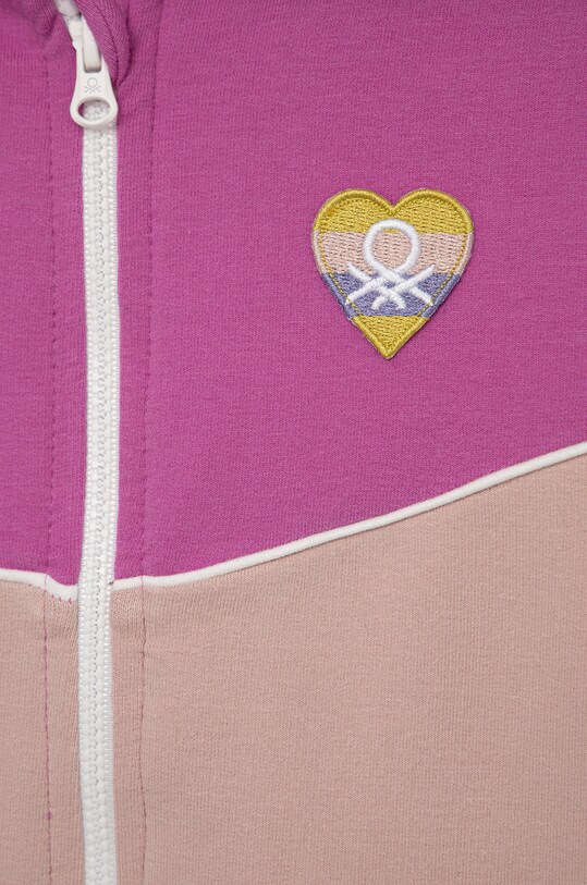 Dievča Detská mikina United Colors of Benetton 3GNSG501M.P fialová