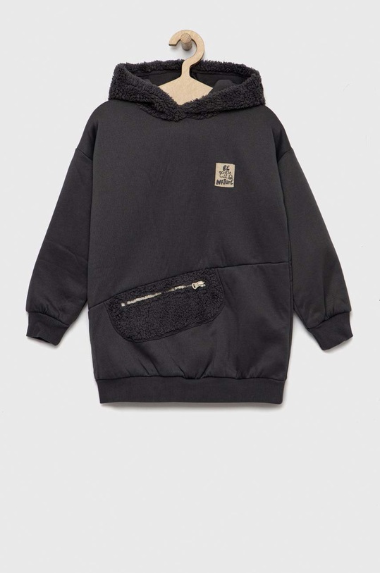 United Colors of Benetton sukienka dziecięca aplikacja szary 34NEC201W.G