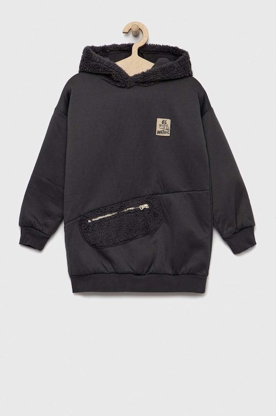 United Colors of Benetton sukienka dziecięca aplikacja szary 34NEC201W.G