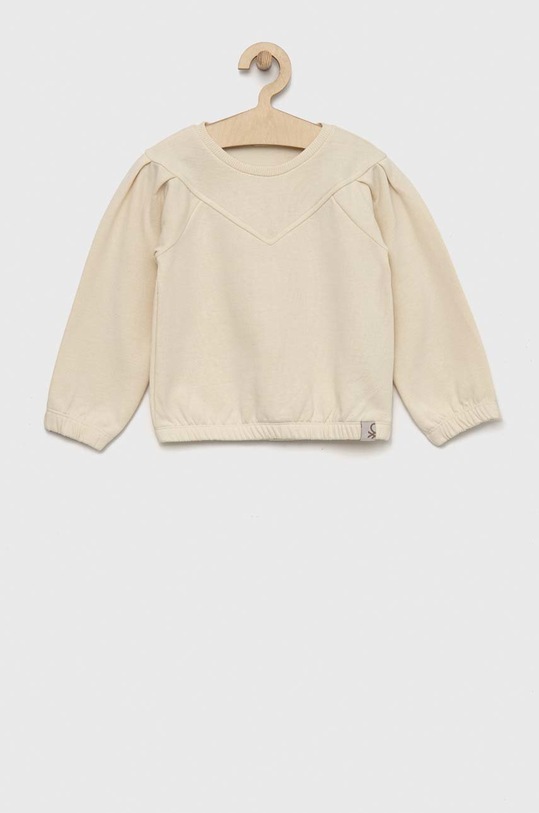 Dětská mikina United Colors of Benetton bez kapuce béžová 30HFG106H.P