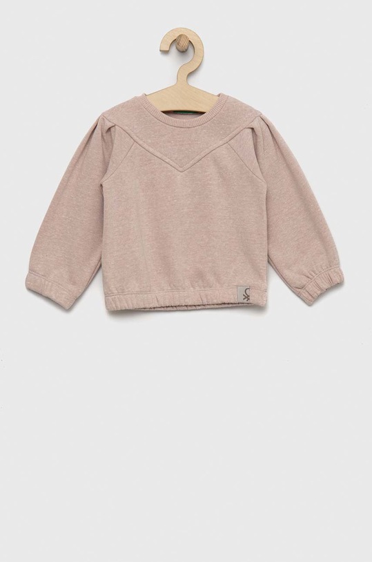 United Colors of Benetton bluza copii uni roz 30HFG106H.P