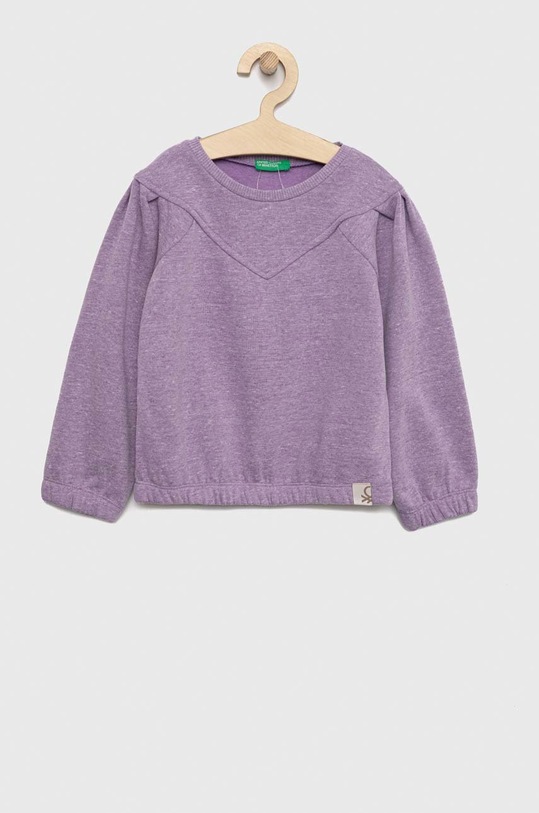 United Colors of Benetton bluza dziecięca pozostałe fioletowy 30HFG106H.P