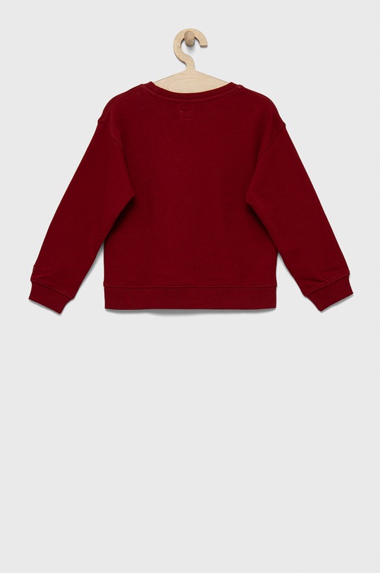 Pepe Jeans hanorac de bumbac pentru copii PG581137.286 burgundia AW22