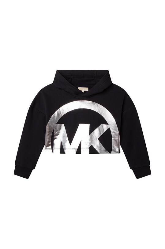 Детская хлопковая кофта Michael Kors с капюшоном чёрный R15139.156