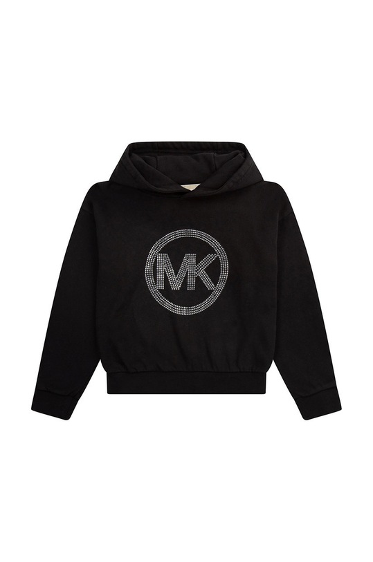 Michael Kors bluza bawełniana dziecięca z kapturem czarny R15140.102.108