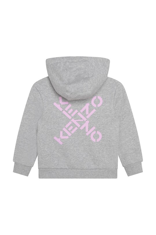 Κοριτσίστικα Παιδική βαμβακερή μπλούζα Kenzo Kids K15588 γκρί