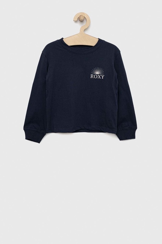 Roxy bluza bawełniana dziecięca nadruk granatowy ERGZT03920