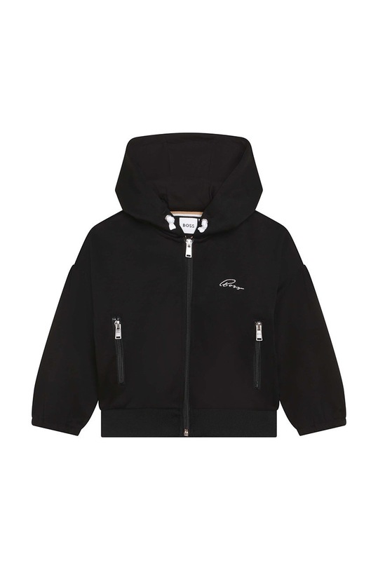 BOSS bluza dziecięca z kapturem czarny J15467.138.150.G