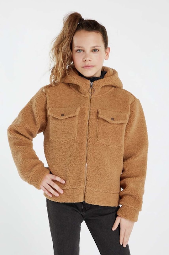 Otroška mikica Protest S kapuco rjava 3910122