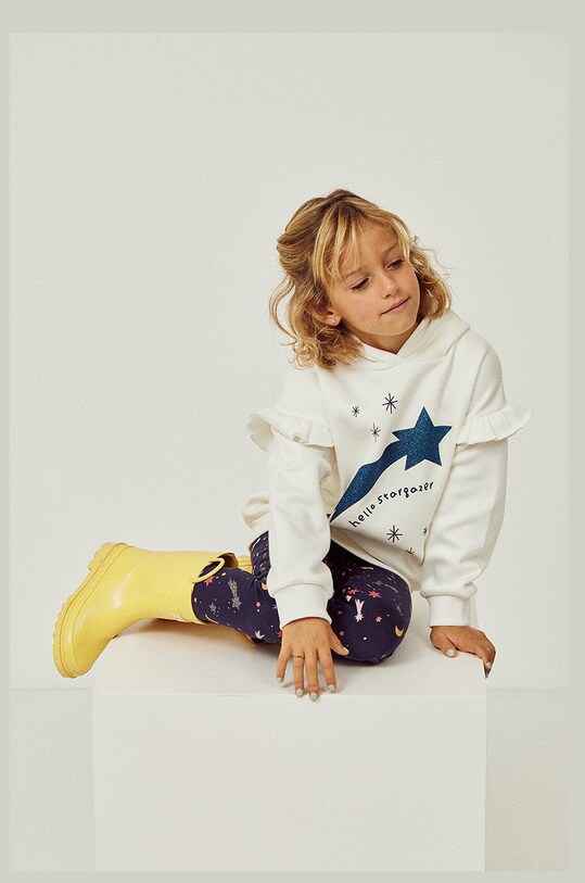 zippy bluza dziecięca z kapturem beżowy 226.6914ZT