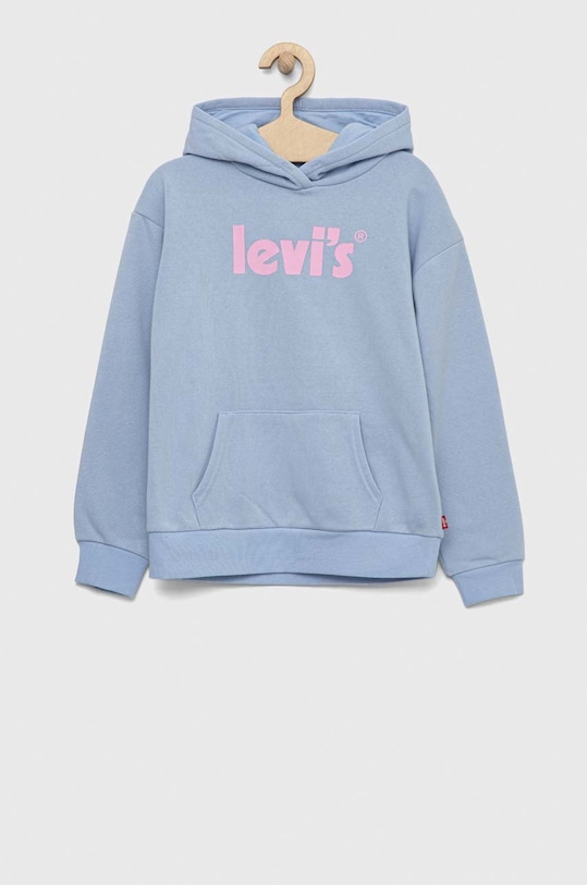 Παιδική μπλούζα Levi's με κουκούλα μπλε 4EF958.