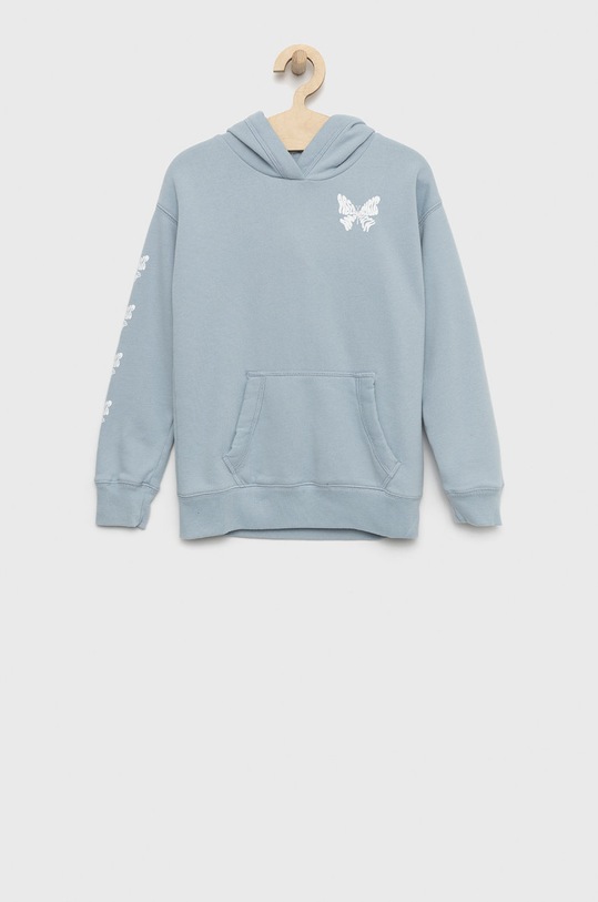 Dětská mikina Abercrombie & Fitch s kapucí modrá KI252.2604
