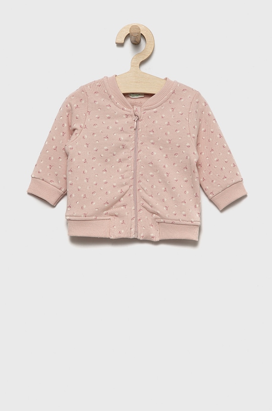 Dječja pamučna dukserica United Colors of Benetton Planet friendly roza 3P4BA500A.W