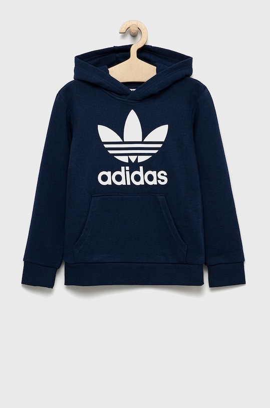 Παιδική μπλούζα adidas Originals με κουκούλα σκούρο μπλε HK0272