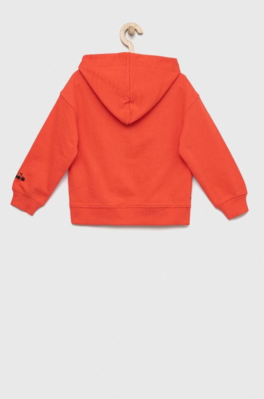 Παιδική βαμβακερή μπλούζα Diadora 502.179016 πορτοκαλί AW22