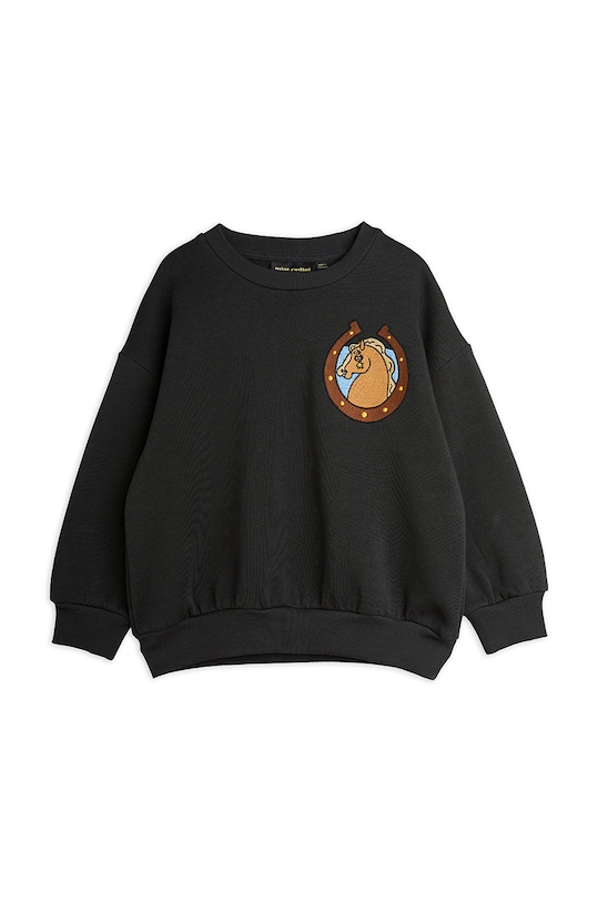 Mini Rodini bluza bawełniana dziecięca aplikacja czarny 2272011499