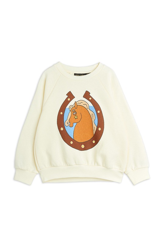 Mini Rodini bluza bawełniana dziecięca nadruk beżowy 2272014211