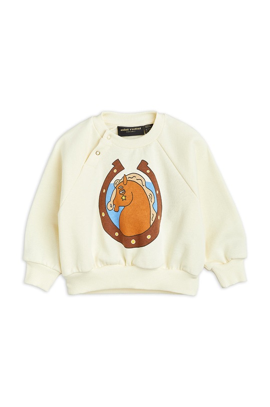 Mini Rodini bluza bawełniana dziecięca beżowy 2272014211