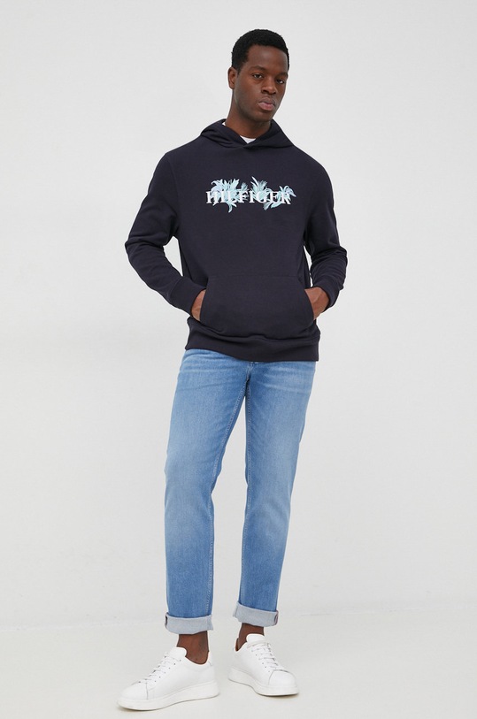 Bavlnená mikina Tommy Hilfiger bavlna tmavomodrá MW0MW25897.9BYY
