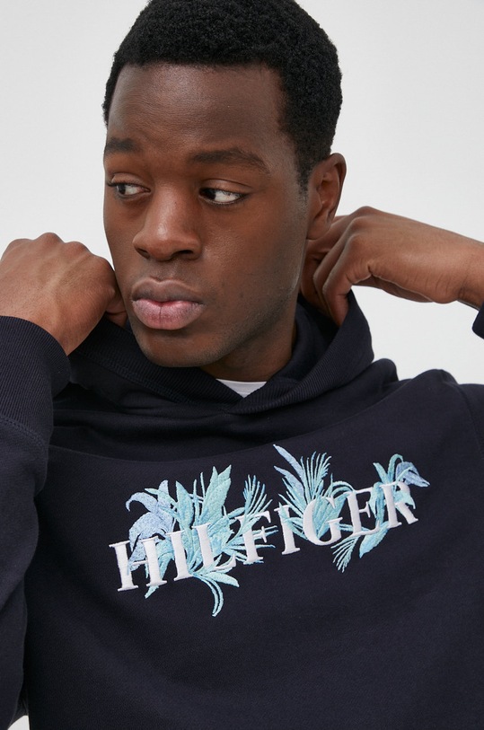 Bavlnená mikina Tommy Hilfiger tmavomodrá MW0MW25897.9BYY
