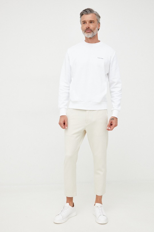 Mikina Calvin Klein K10K109926.9BYY bílá AA00