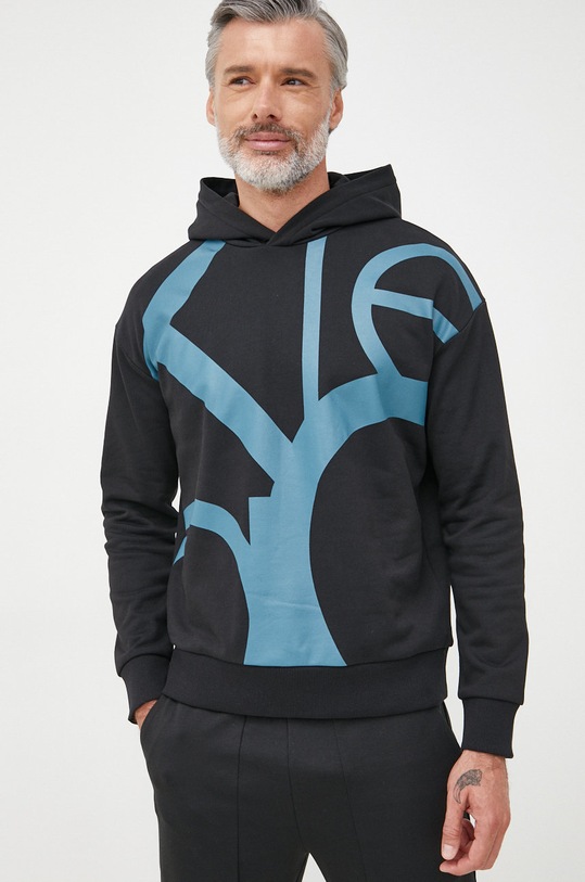 Calvin Klein hanorac de bumbac print negru K10K109928.9BYY