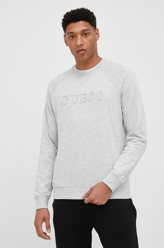 Guess bluza ALDWIN aplikacja szary Z2YQ27.KAIJ1
