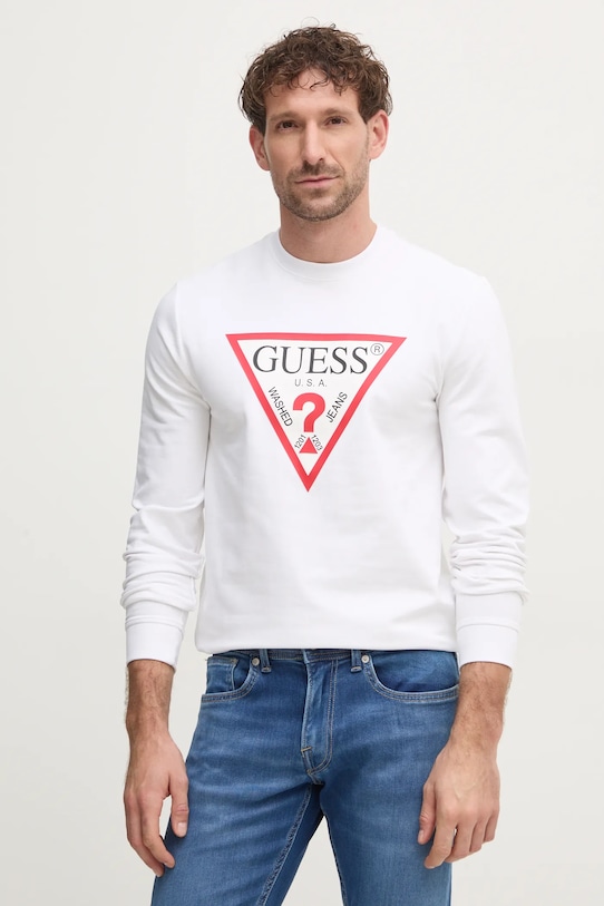 Суичър Guess бял M2YQ37.K6ZS1